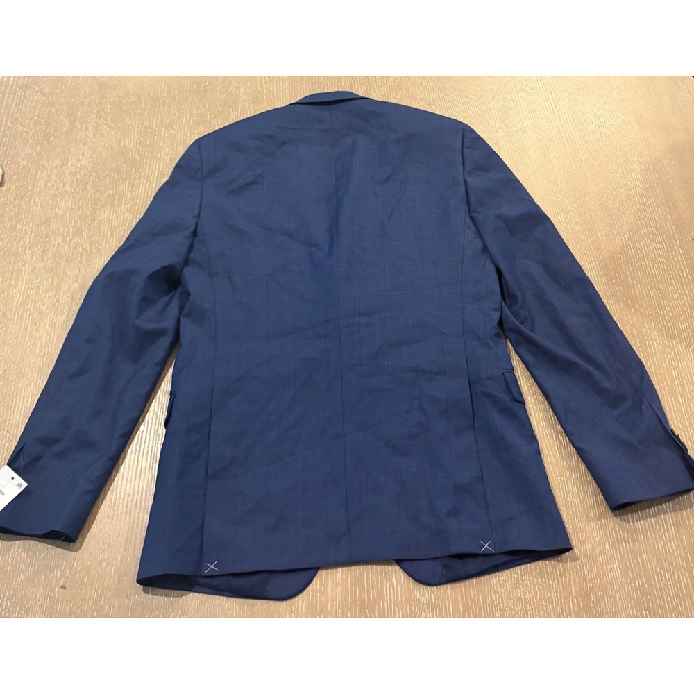 Tommy Hilfiger The Flex Tailored Move Sport Coat Blazer‎ Navy/Burgundy 40L NWT - Picture 2 of 9